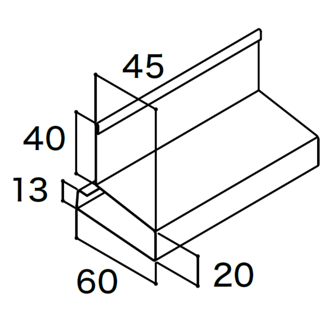 下がり壁水切D45