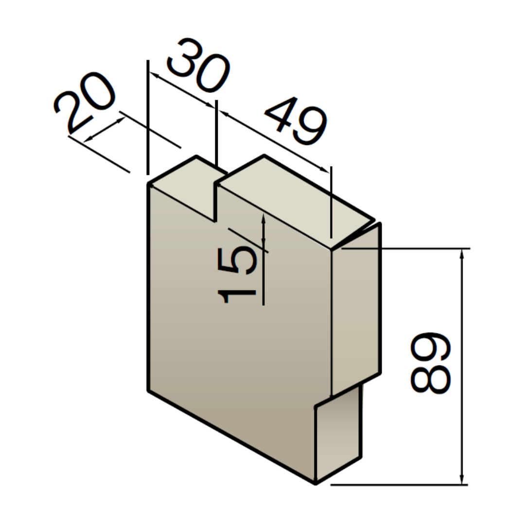 けらばキャップ50（右）