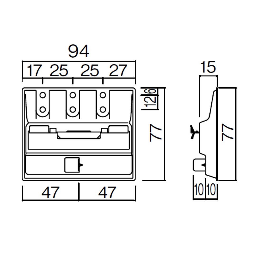 [ケース販売]外装用部材 横張り用通気留付金具EX 単品(左右接合部用) 21・18・16mm厚