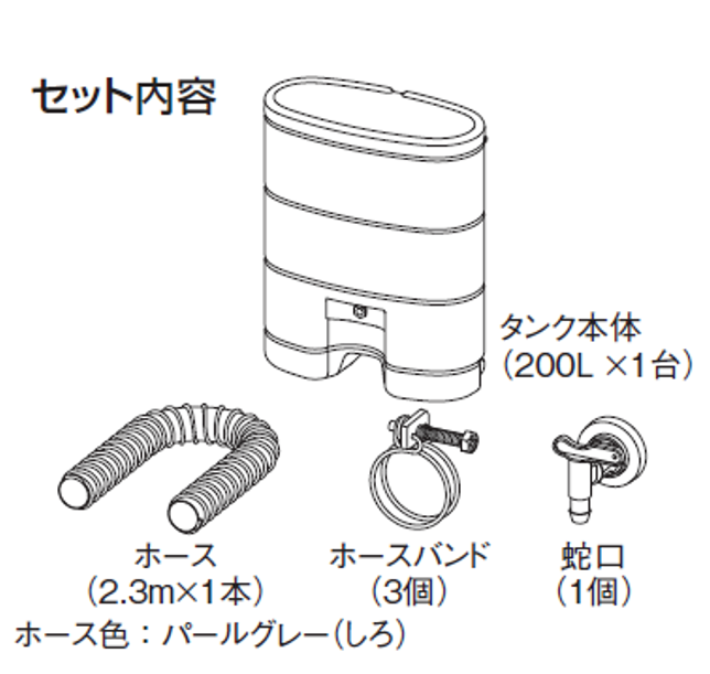 レインセラー200 雨水貯留タンク